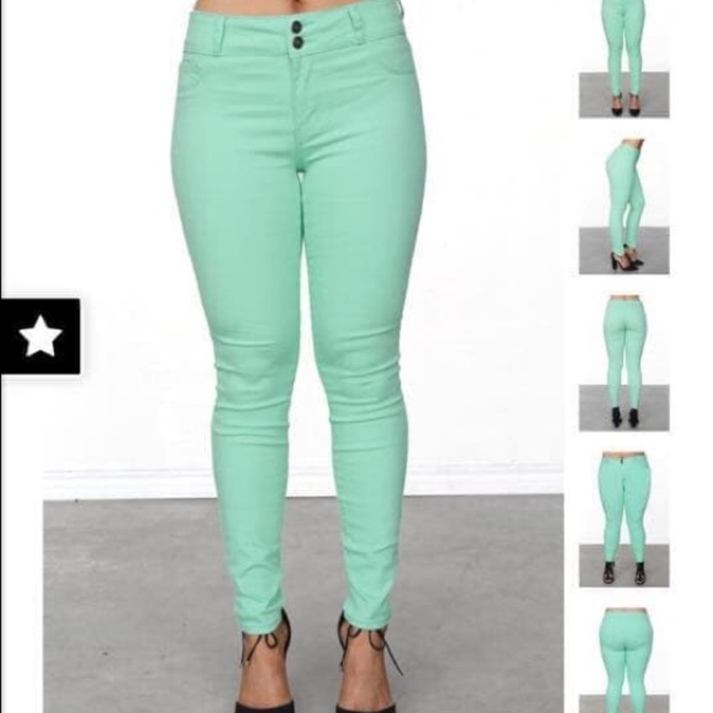 Kiki LaRue Mint skinny jeans